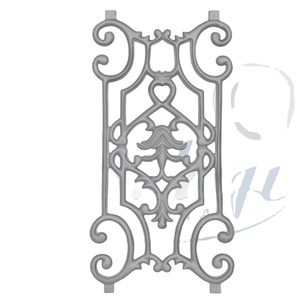Modern <b>Powder</b> Coated Heavy Duty <b>Cast</b> Iron Balcony Balcony Stair Railing Rust Proof 3 Feet High 10.5mm Thickness Strong Load B... - Product Image 1