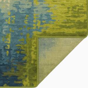 Tapis moderne à nœuds floraux, noué à la main, en laine et soie, écologique, avec envers antidérapant en latex, à poils plats, 1 pièce, usage commercial - Product Image 2