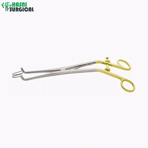 Spéculum endocervical Kogan de qualité professionnelle avec manche doré déporté – Instruments de gynécologie - Product Image 1