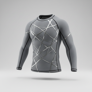 เสื้อรัดรูปแขนยาวแบบยูนิเซ็กซ์สำหรับฝึกซ้อม BJJ MMA ยิวยิตสู ชุดฝึกซ้อมแบบแห้งเร็ว เสื้อกีฬา - Product Image 3