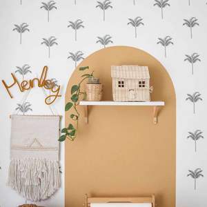 Casa de muñecas de ratán para niños pequeños, juguete natural hecho a mano - Product Image 6