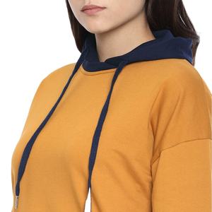 Sudadera con Capucha Personalizada con Logotipo Frontal para Mujer, de Invierno, Gruesa, Cálida, de Alta Calidad, Holgada, Deportiva, para Entrenamiento - Product Image 3