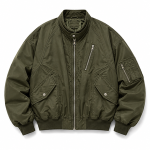 OEM <b>Men's</b> Insulated Bomber <b>Jacket</b> <b>Warm</b> Quilted Outerwear for Winter Casual and Outdoor Use - Product Image 3