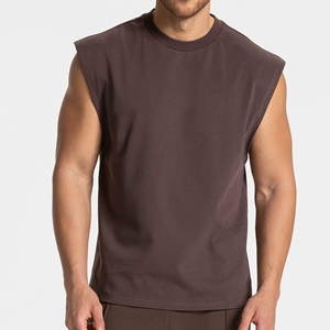 Wholesale Customization High Quality Plain Breathable Cotton Men's Tank Tops - Product Image 1