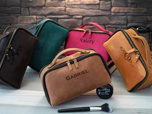 Wholesale Genuine Leather Toiletry Bag Mens Dopp <b>Kit</b> Travel Wash Bag <b>Shaving</b> <b>Kit</b> Organizer Bulk Price Factory TYG-0207 - Product Image 2