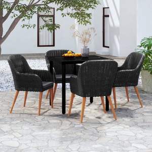 Conjunto de Comedor para Jardín en Gris Oscuro - Product Image 1