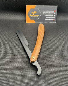 Wholesale Professional Manual Stainless Steel Barber Straight <b>Razor</b> Pakka Wooden Handle Swing Lock Shave Face Body-Sustainable - Product Image 4