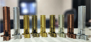 Solid Brass <b>Security</b> Door <b>Bolt</b> with Antique Brass Slide Latch Lock Easy Installation for Wooden Doors & Cabinets Luxury Modern - Product Image 2