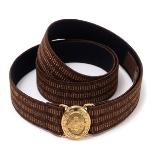 Accessoires uniformes OEM, ceinture dorée de cérémonie, boucle plaquée or, ceinture de cérémonie de qualité supérieure, fabriquée à la main - Product Image 3