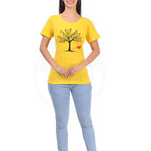Soft Fit Women T Shirts Comfortable Women T Shirts Cotton Casual Wear Daily Fashion Stylish - Product Image 4