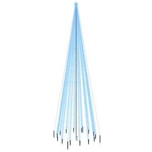 Árbol de Navidad de Acero y Cobre con Recubrimiento en Polvo Azul y Adornos de PVC con Puntas - Product Image 2