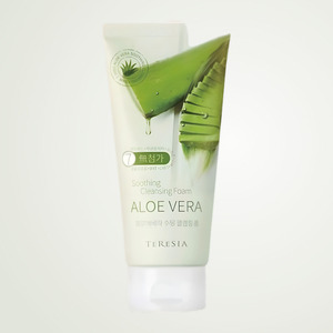 Espuma limpiadora calmante con aloe vera Tersia de K-Beauty para el cuidado de la piel coreana, 150g, limpiador facial hecho en Corea, unisex - Product Image 1