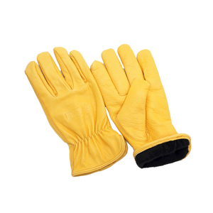 Gants de jardin d'hiver Vantrex Industries jaunes en polyester/coton/métallique, isolés thermiquement, avec poignets élastiques, pour extérieur et plage - Product Image 1