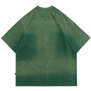 T-shirt en coton imprimé personnalisé délavé à l'acide pour homme, style streetwear hip-hop vintage, vente en gros, chemises de mode délavées, usine de t-shirts vierges - Product Image 5