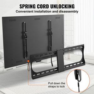 Supporto Universale da Parete per TV, Staffa in Acciaio a Basso Profilo per la Maggior Parte dei TV da 37-70 Pollici, VESA 600x400mm, Inclinazione Massima - Product Image 5