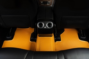 KATA-Ensemble complet de tapis PVC de 5mm d'épaisseur, imperméable, sans odeur, facile à nettoyer, à 2 rangées, tapis de sol pour berlines, 5 pièces - Product Image 5