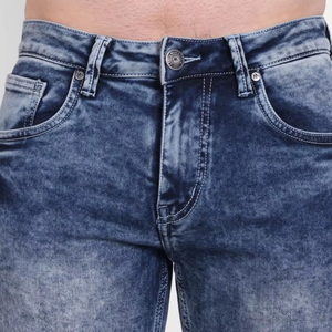 Men's Jeans Denim Pants Slim Fit Long Comfortable Solid Color Men Denim Pants with Pockets Wholesale Custom Design jeans - Product Image 6