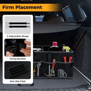 Organizador de Maletero de Coche Portátil con Bolsillos Laterales para Viajes - Product Image 3