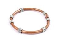 Radhe Enterprises Bracelet de jambe magnétique en cuivre marron, bijou corporel, avec ajustement à ouverture, pour femmes et hommes, anti-gonflement, soulagement de la douleur, anniversaire