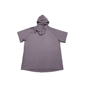 T-shirt à capuche unisexe, couleur unie, manches raglan, coupe ample, décontracté, en coton tricoté respirant, pour le printemps - Product Image 4