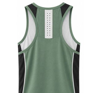 Camiseta sin Mangas Ligera de Alta Calidad para Hombre, Tejida, Transpirable, Informal, de Poliéster/Algodón, de Secado Rápido, para Fitness al Aire Libre - Product Image 5