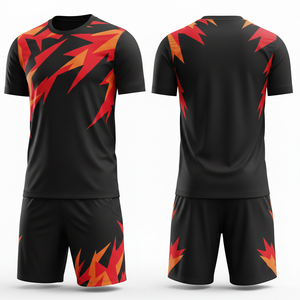 ชุดฟุตบอลยูนิเซ็กซ์พร้อมกางเกงขาสั้น รุ่น Eco Premium Fusion ชุดสองชิ้น ชุดกีฬาฝึกซ้อมฟุตบอลแบบยั่งยืน รับผลิตตามแบบ OEM - Product Image 3