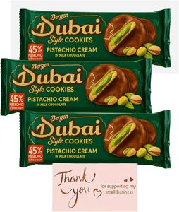 High Quality Dubai Pistachio Cream Cookies 30x96g Box Crispy Biscuit Sweet Snack Private Label Factory Supply Bulk Wholesale - Product Image 6
