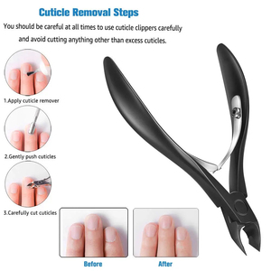 Pro Series Cuticle Nippers Sharp Jaw Stainless Steel Nail <b>Care</b> Tool Dead Skin Remover Instrument High Quality - Product Image 5