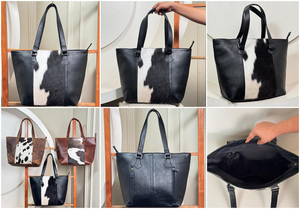 กระเป๋าถือหรูหราดีไซน์เนอร์ขนาดใหญ่กระเป๋าโท้ทหนังแท้กระเป๋าสะพายไหล่กระเป๋าช้อปปิ้งสำหรับผู้หญิงหนังวัวด้านเดียว - Product Image 3