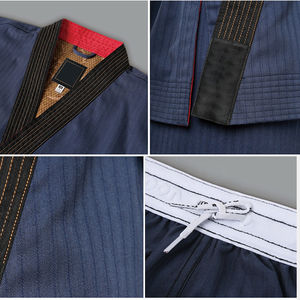 Uniforme de Taekwondo Durable pour Hommes avec Ceinture, Bordure Noire, Ajustement Réglable et Options de Sublimation Personnalisées - Product Image 4