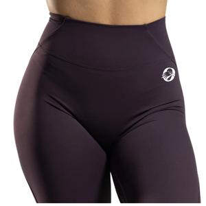 Leggings Capri Femme Taille Haute Violet Foncé Compression Gym Fitness Yoga Entraînement Extensible Athlétique Vêtements de Performance - Product Image 4