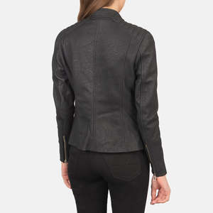 Regular Fit Comfortable Women <b>Winter</b> <b>Leather</b> <b>Jackets</b> Zipper Stand Collar Women Windproof <b>Jackets</b> - Product Image 3
