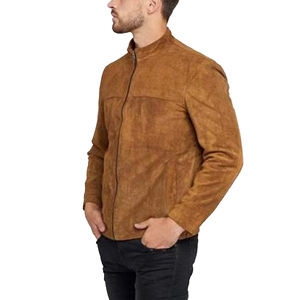 Men'sTop Quality Premium Leather Trucker Jacket Suede Leather Premium <b>Soft</b> Touch Fully Lined Black Suede <b>Jeans</b> Style Jacket - Product Image 5