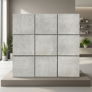 Carreaux de porcelaine extérieurs en pierre de pavé beige ciment indien, cendres, 20 mm, 600x900 mm et 600x600 mm pour les sols européens - Product Image 2