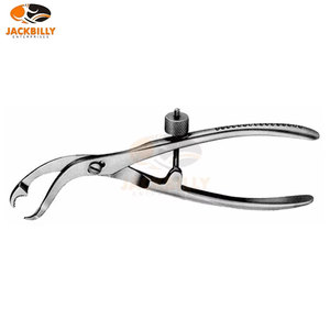 Pinces à os en acier inoxydable Vrebrugge, instruments chirurgicaux orthopédiques de haute précision pour une fixation osseuse sécurisée - Product Image 3