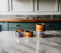 Ensemble de brûleur à bakhoor en bois, plateau artisanal en résine, porte-encens sculpté, décoration aromathérapie pour bureau