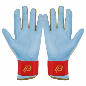 Nuevos Guantes de Bateo de Cuero Personalizables de Alta Calidad, Superligeros, Antideslizantes, Transpirables, con Cierre de Gancho y Bucle para Sóftbol y Béisbol - Product Image 2
