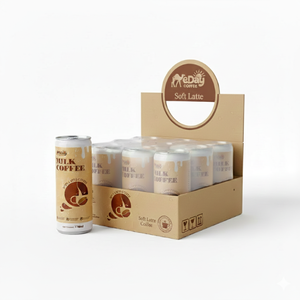 Mélange de café premium, lait crémeux, OEM/ODM, boisson au café au lait doux en conserve de 170 ml, marque privée - Product Image 3