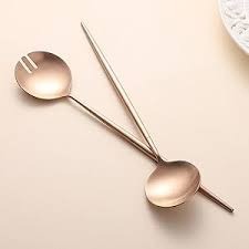 Contemporary <b>Buffet</b> Salad <b>Server</b> Set Premium Stainless Steel Hospitality Tools - Product Image 2