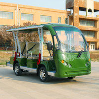 Bus touristique électrique haut de gamme à style ouvert, 30 km/h, à vendre avec batterie fiable
