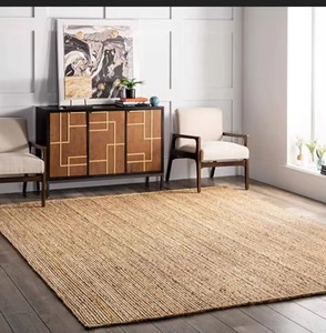 High Quality Hand Knotted Jute <b>Rug</b> Oushak Turkish Style <b>for</b> Bedroom Home Decoration <b>for</b> <b>Prayer</b> Picnic Made of Cotton - Product Image 1