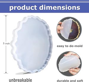 Premium Natural Marble Coasters Round <b>Corner</b> Stone Tabletop <b>Protectors</b> for Home Office Gifting - Product Image 5