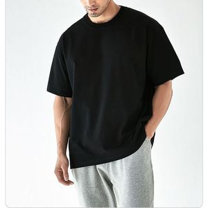 Drop Shoulder Men Oversized t <b>Shirt</b> Gym <b>Black</b> Tshirt Printing Pattern logo T-<b>Shirt</b> Custom Heavyweight <b>Tees</b> Boxy T-<b>shirt</b> for Men - Product Image 2