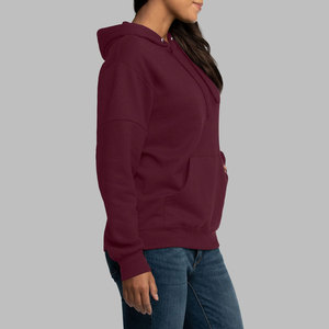 Nuevas Sudaderas con Capucha Deportivas para Hombre, de Forro Polar Dri-Power, 100% Algodón, Gruesas, Térmicas, Resistentes al Viento, Color Granate, con Logotipo Digital Personalizado - Product Image 4