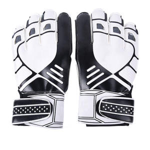 Football Goalkeeper Gloves Wrist Length Full Finger Non-Slip Breathable Adjustable Wrist <b>Strap</b> Pull-On Closure Unisex Sports PU - Product Image 3