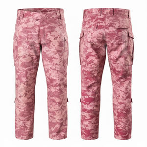 Digital Camouflage Pattern High Waist Pants <b>Men</b> <b>Cargo</b> Trousers Multi Pocket Outdoor Workwear Casual Premium Style Pants <b>Men's</b> - Product Image 5