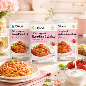 Wholesale O'Food Rose Pasta <b>Sauce</b> 120g | Creamy Tomato Spaghetti <b>Sauce</b> | Italian-Style Ready-to-Use Single Serve - Product Image 1