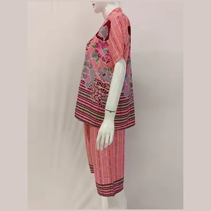 Vestido informal de verano con mangas florales modestas de Chibi, diseño cómodo y bonito para descansar todos los días - Product Image 2