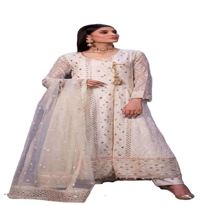 Tawakkal ชุดเดรสผ้าปักลายสไตล์หรูหราสำหรับงานแต่งงานแฟนซีผ้าแจ็คการ์ดและปากีสถาน - Product Image 1