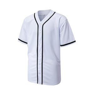 Maillot de baseball personnalisé avec nom, numéro et design d'équipe, chemise à manches courtes boutonnée pour les équipes scolaires et universitaires - Product Image 5